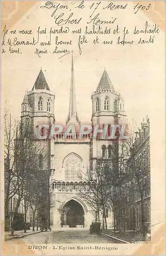 Cartes postales Dijon L'Eglise Saint Benigne