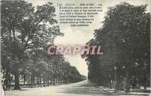 Cartes postales Dijon Cours du Parc Long de 1600 m
