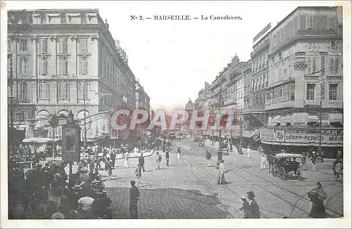 Cartes postales Marseille La Cannebiere