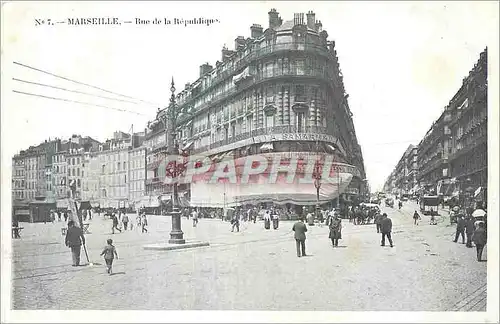 Ansichtskarte AK Marseille Rue de la Republique