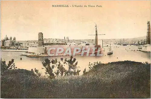 Cartes postales Marseille L'Entree du Vieux Port