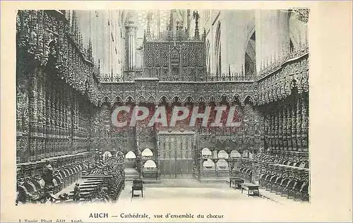 Cartes postales Auch Cathedrale vue d'Ensemble du Choeur
