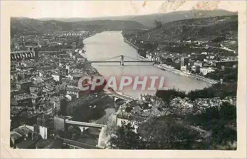 Moderne Karte Vienne sur le Rhone Confluent du Rhone et de la Gere