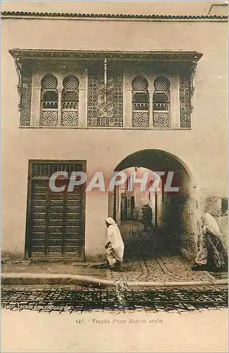 Ansichtskarte AK Tunis Facade d'une Maison Arabe