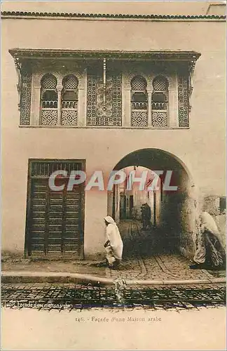 Cartes postales Tunis Facade d'une Maison Arabe