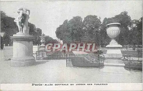 Ansichtskarte AK Paris Allee Centrale du Jardin des Tuileries