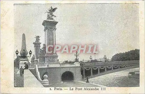 Cartes postales Paris le Pont Alexandre III