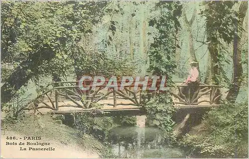 Ansichtskarte AK Paris Bois de Boulogne la Passerelle