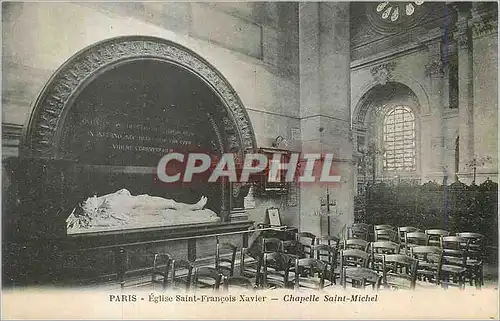 Cartes postales Paris Eglise Saint Francois Xavier Chapelle Saint Michel