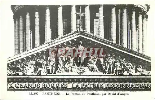 Ansichtskarte AK Pantheon le Fronton du Pantheon par David d'Angers