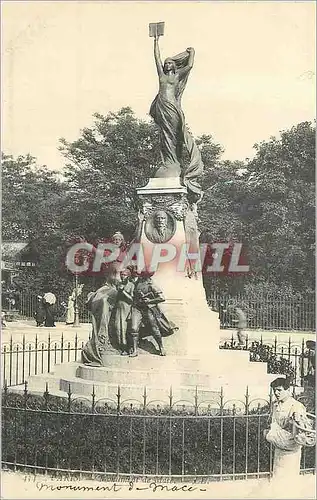 Cartes postales Paris Monument de Mace (animee) Victor Mace