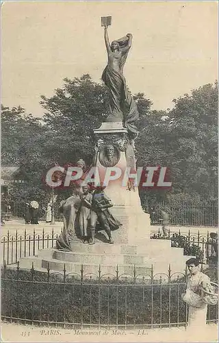 Cartes postales Paris Monument de Mace (animee) Victor Mace