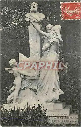 Ansichtskarte AK Paris Parc Monceau Statue de Gounod