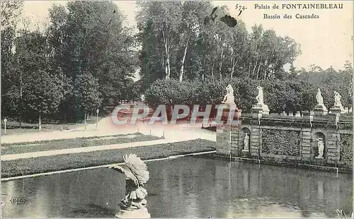 Ansichtskarte AK Palais de Fontainebleau Bassin des Cascades