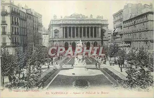 Ansichtskarte AK Marseille Square et Palais de la Bourse