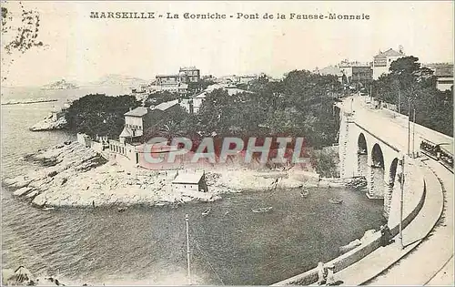 Cartes postales Marseille la Corniche Pont de la Fausse Monnaie