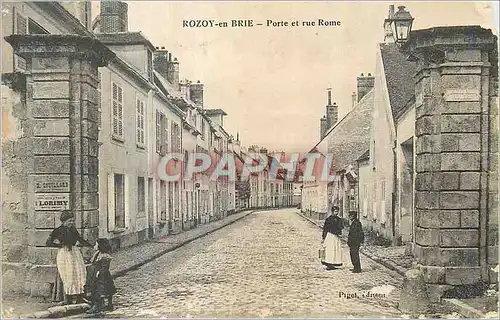 Cartes postales Rozay en Brie Porte et Rue Rome