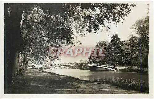 Moderne Karte Caen (Calvados) la Passerelle sur l'Orne