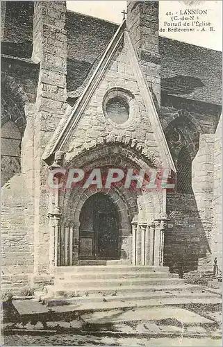 Ansichtskarte AK Lannion (C du N) Portail de l'Eglise de Brelevenez