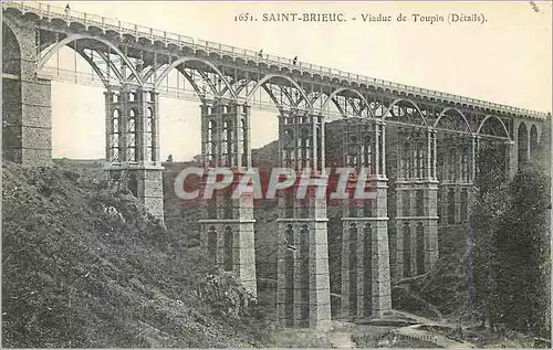 Cartes postales Saint Brieuc Viaduc de Toupin (Details)