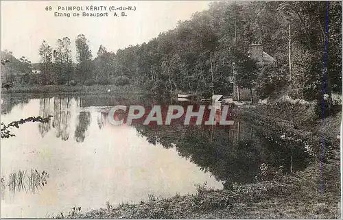 Ansichtskarte AK Paimpol Kerity (C du N) Etang de Beauport