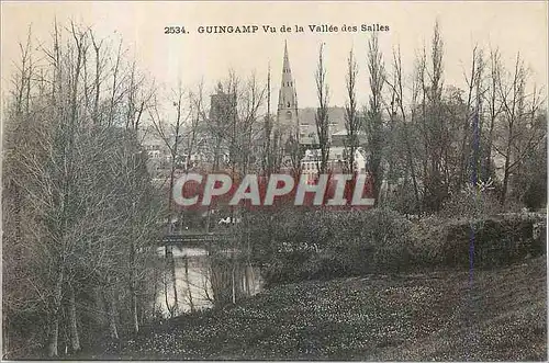 Cartes postales Guingamp vu de la Vallee des Salles