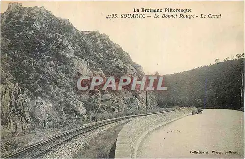 Ansichtskarte AK Gouarec le Bonnet Rouge le Canal la Bretagne Pittoresque