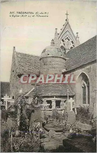 Cartes postales St Tregastel (C du N) l'Eglise (XIIe s) et l'Ossuaire