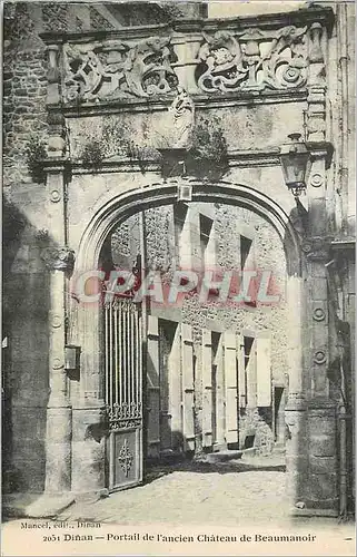 Cartes postales Dinan Portail de l'Ancien Chateau de Beaumanoir