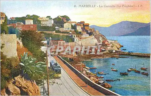 Ansichtskarte AK Marseille la Corniche (le Prophete) Tramway