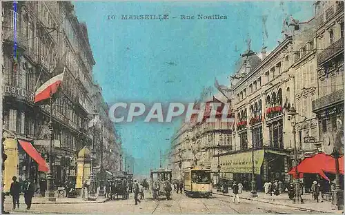 Ansichtskarte AK Marseille Rue Noailles Tramway