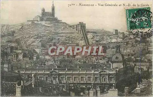 Cartes postales Marseille vue Generale et N D de la Garde