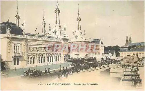 Cartes postales Paris Exposition Porte des Invalides