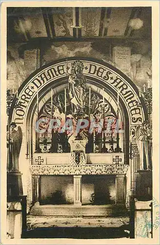 Cartes postales La Crypte l'Autel Principal Dedie a Notre Dame des Armees Militaria WW1