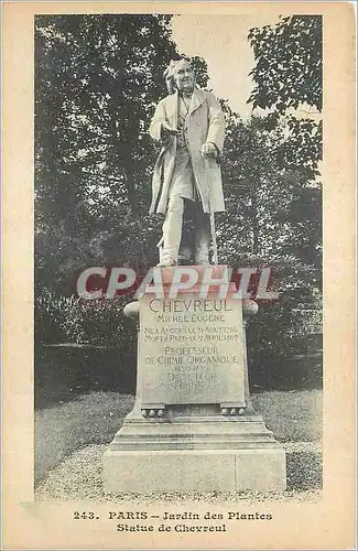 Ansichtskarte AK Paris Jardin des Plantes Statue de Chevreul