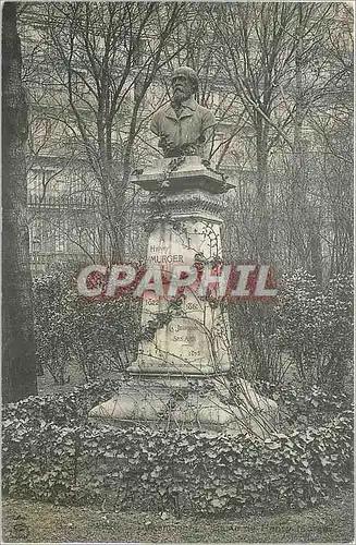 Cartes postales Paris Statue Henry Murger