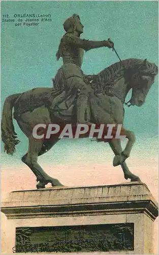 Cartes postales Orleans (Loiret) Statue de Jeanne d'Arc par Foyatier