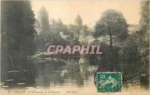 Cartes postales Semur l'Armancon et le Donjon