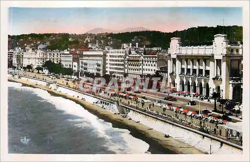 Moderne Karte Nice le Palais de la Mediterranee et la Promenade des Anglais