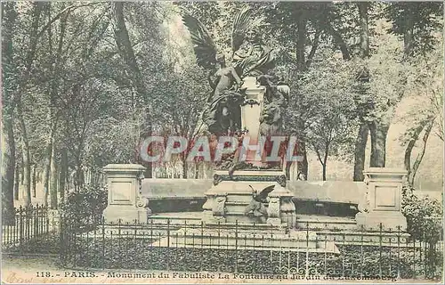 Ansichtskarte AK Paris Monument du Fabuliste la Fontaine au Jardin de Luxembourg