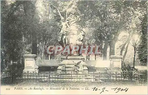 Ansichtskarte AK Paris au Ranelagb Monument de la Fontaine