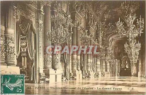 Cartes postales Paris Theatre National de l'Opera le Grand Foyer