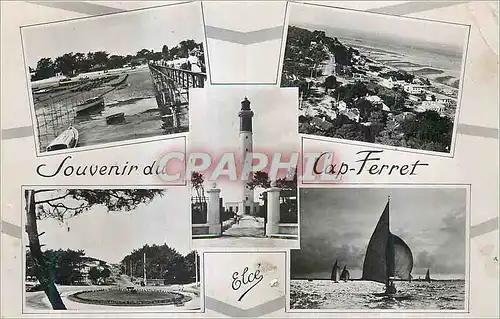 Moderne Karte Souvenir du Cap Ferret Elce Phare