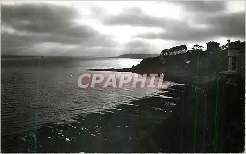 Cartes postales moderne Granville (Manche) Coucher de Soleil sur le Chateau de la Crete