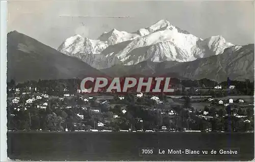 Cartes postales moderne Le Mont Blanc vu de Geneve