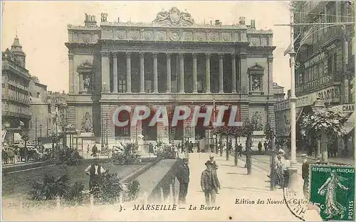 Cartes postales Marseille la Bourse