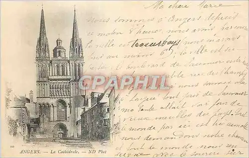 Ansichtskarte AK Angers la Cathedrale (carte 1900)