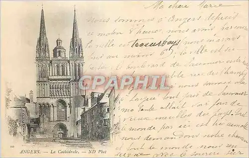 Cartes postales Angers la Cathedrale (carte 1900)