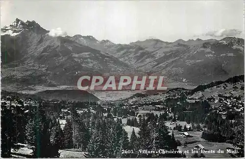 Cartes postales moderne Villars Chesieres et les Dents du Midi