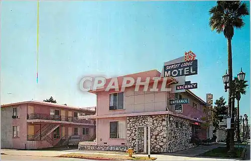 Cartes postales moderne In Downtown Hollywood Sunset Lodge Motel 6700 Sunset Blvd